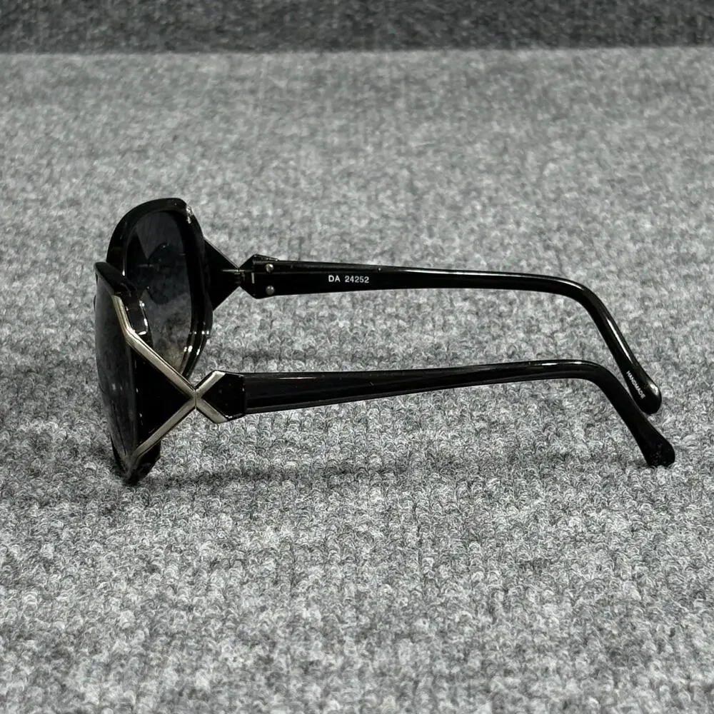 Rocco Originals Sunglasses Womens Black Oversized Geometric Gradient Gray UV